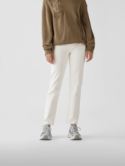 RE/DONE Mid Rise Jeans im Straight Fit Weiß 4