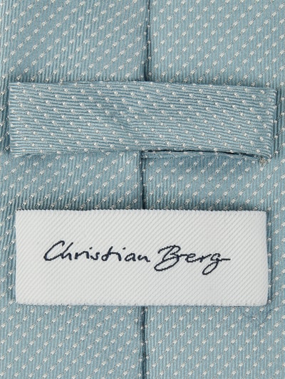 Christian Berg Men Seidenkrawatte mit Polka Dots Mint 2