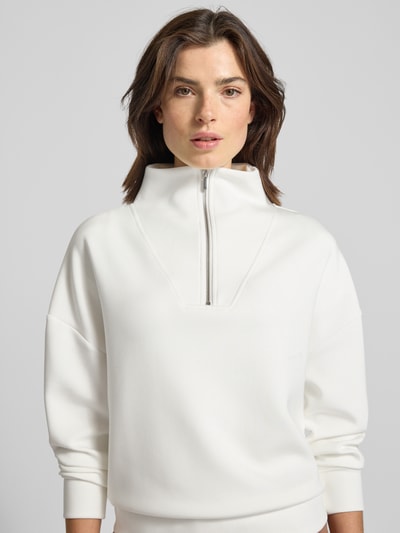 Fynch-Hatton Sweatshirt met schipperskraag Offwhite - 3