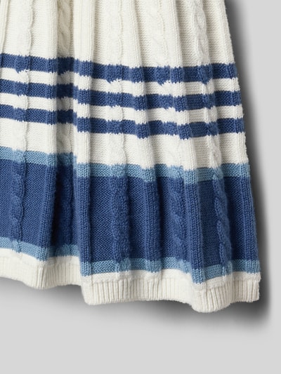 Polo Ralph Lauren Kids Regular Fit Set aus Strickpullover und Rock aus reiner Baumwolle Offwhite 2