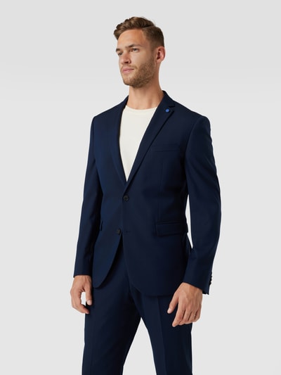 s.Oliver BLACK LABEL Slim fit colbert met reverskraag Marineblauw - 4