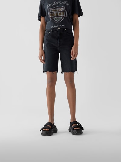 AGOLDE Jeansbermudas im cropped Design Black 4