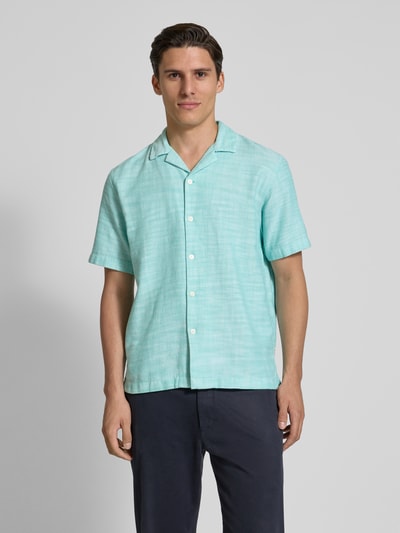 Tom Tailor Denim Relaxed Fit Freizeithemd aus reiner Baumwolle Gruen 4