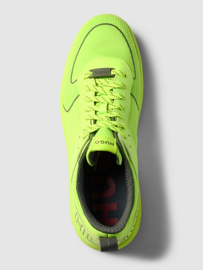 HUGO Sneaker mit Label-Details Modell 'Kilian' Neon Gelb 4