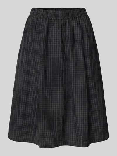 WEEKDAY Knielanger Rock mit Eingrifftaschen Modell 'Tunis' Dunkelblau 2