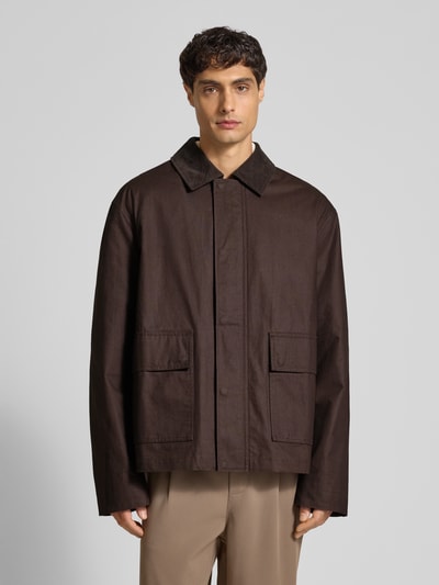 JAKE*S STUDIO MEN Jacke mit Kentkragen Dunkelbraun 4