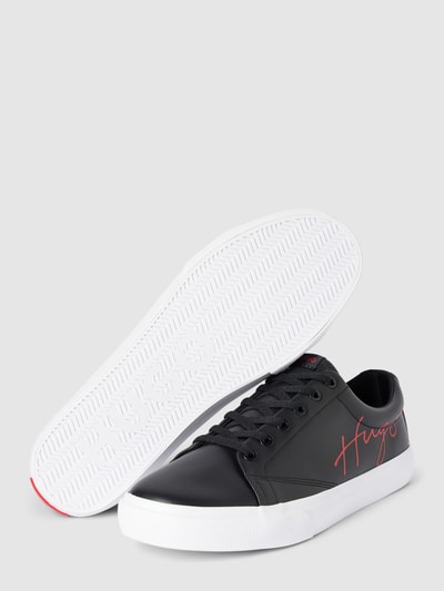 HUGO Sneakers met labelprint, model 'Dyer' Zwart - 4