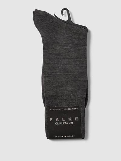 Falke Sokken met wol, model 'ClimaWool' Antraciet - 3