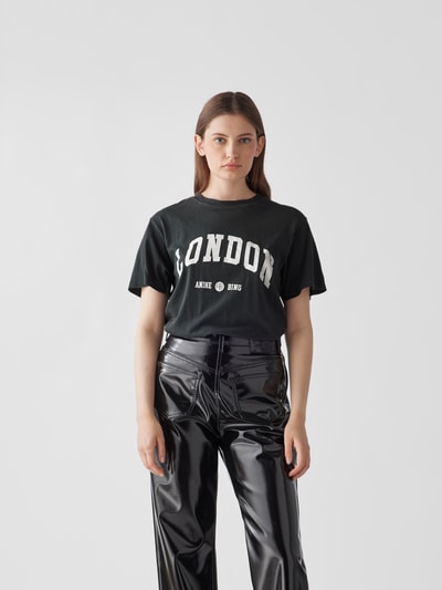 Anine Bing T-Shirt mit Prints Schwarz 4