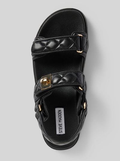 Steve Madden Sandalen van echt leer, model 'MONA' Zwart - 3