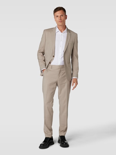 BOSS Chino mit Bundfalten Modell 'Genius' Beige 1