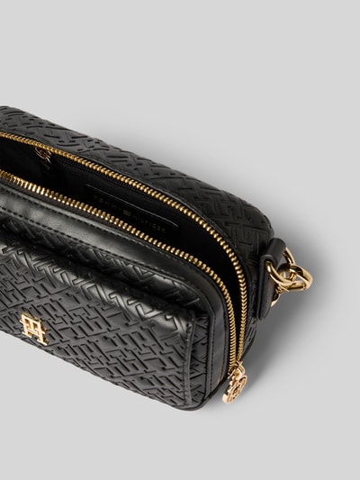 Tommy Hilfiger Torba camera bag z wytłoczonym logo na całej powierzchni Czarny 5