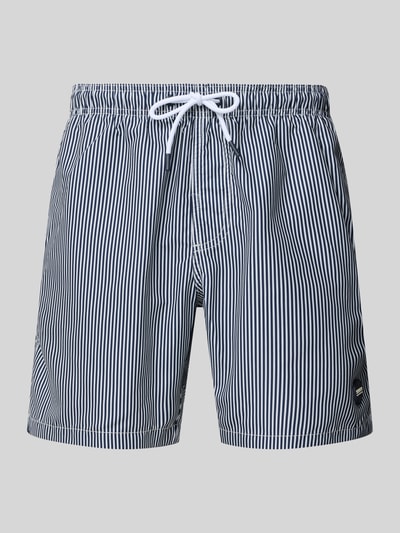 Shiwi Regular Fit Badehose mit Label-Patch Modell 'Mike' Marine 1