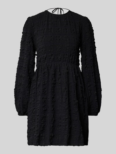 Gina Tricot Sukienka mini z wiązaniem z tyłu Czarny 2