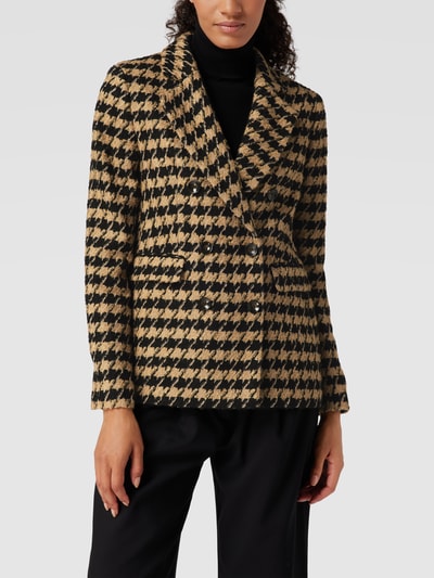 Joseph Janard Blazer mit Allover-Muster Camel 4