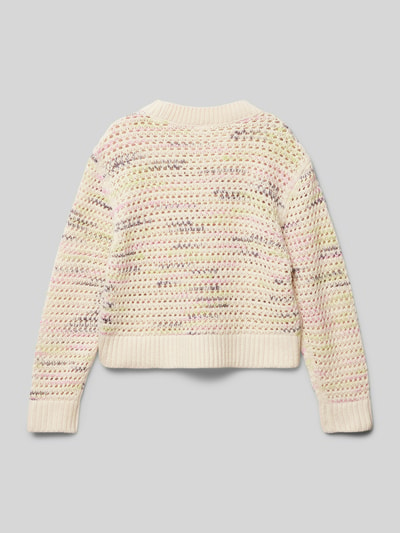 s.Oliver RED LABEL Strickpullover mit gerippten Abschlüssen Beige 3