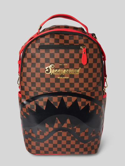 Sprayground Plecak z nadrukiem z logo model ‘AKEOVER THE THRONE’ Średniobrązowy 2