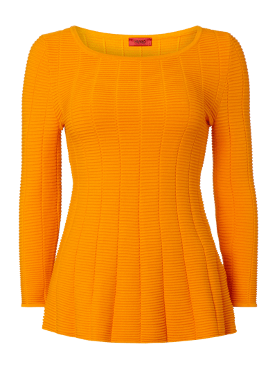 HUGO Pullover mit Rippenstruktur Orange 1