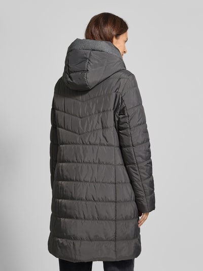 Fuchs Schmitt Płaszcz pikowany z kieszeniami zapinanymi na zamek błyskawiczny Antracytowy melanż 5