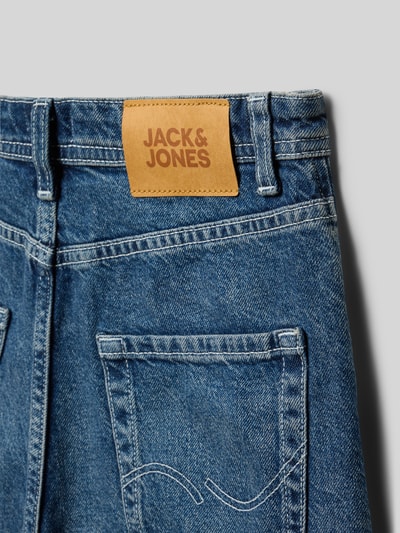 Produktfoto, Slim Fit Jeansshorts aus Baumwoll-Mix Modell '551™' von Levi’s® Kids in blauer Denim-Optik mit Label-Patch und sichtbarer Nahtstruktur