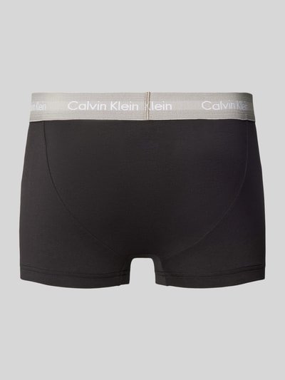 Calvin Klein Underwear Obcisłe bokserki z paskiem z logo w zestawie 3 szt. Czarny 3