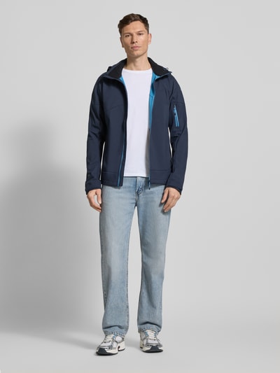 Icepeak Regular fit jack met capuchon model 'BARMSTEDT' Marineblauw - 1
