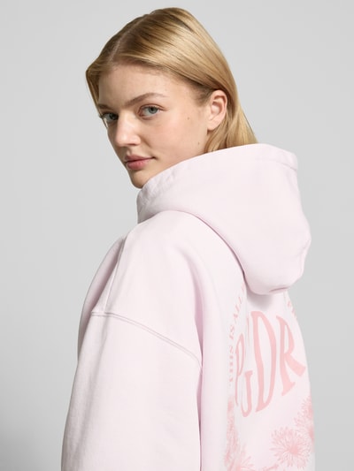 Pegador Oversized Hoodie mit Label-Print Modell 'KIMI' Rosa 3