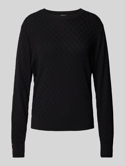 More & More Gebreide pullover met structuurmotief Zwart - 1