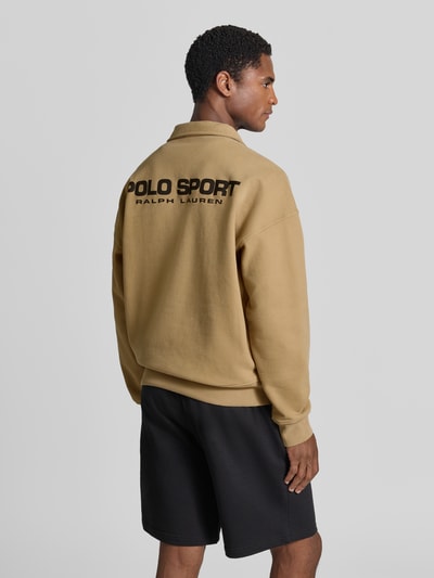 Polo Ralph Lauren regular fit schipperstrui van katoenmix Kaki - 5