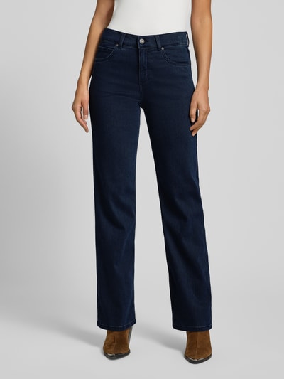 Angels Straight fit jeans in 5-pocketmodel, model 'Lara' Blauw - 4
