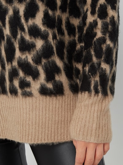 Kaffe Pullover mit Leopardenmuster  Black 5