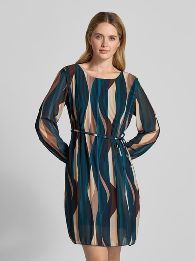 ZABAIONE Minikleid mit Bindegürtel Modell 'Sa44raa' Dunkelgruen 4