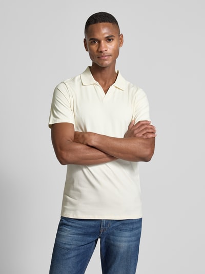 Lindbergh Poloshirt aus Baumwoll-Mix Offwhite 4