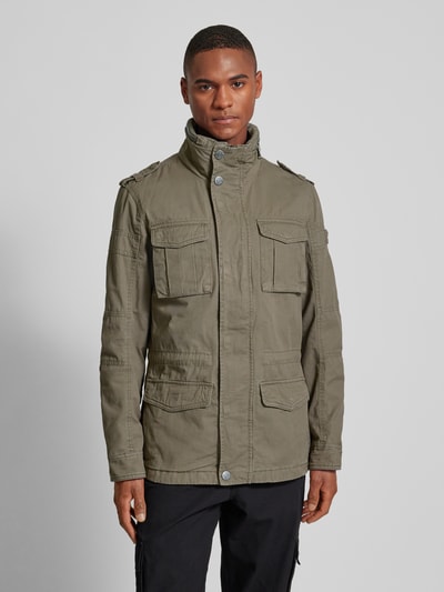 Wellensteyn Regular Fit Funktionsjacke im Military-Look Modell 'COLONEL' Oliv 4