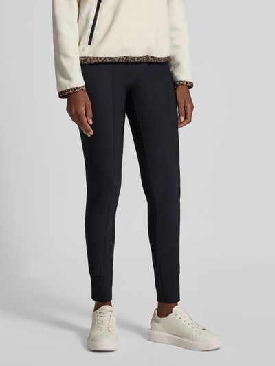 Marc Cain Leggings mit elastischem Logo-Bund Black 4