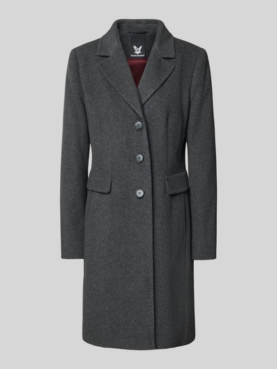 Fuchs Schmitt Wollmantel mit Kaschmir-Anteil und Pattentaschen Anthrazit 2