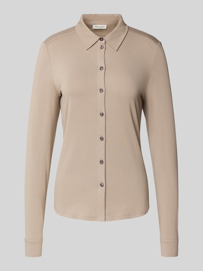 Marc O'Polo Regular Fit Hemdbluse aus Viskose-Mix Stein 2