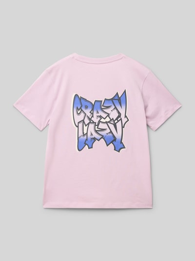 Tom Tailor Regular fit T-shirt van puur katoen Mauve - 3