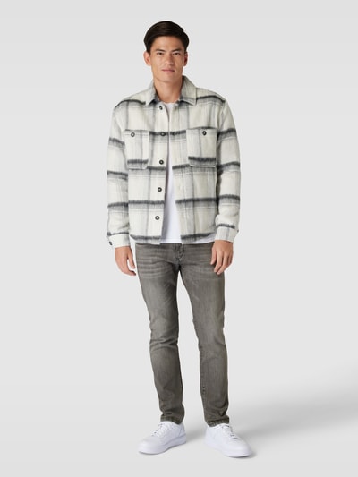 Baldessarini Tapered Fit Jeans in unifarbenem Design Modell 'Jaden' Graphit 1