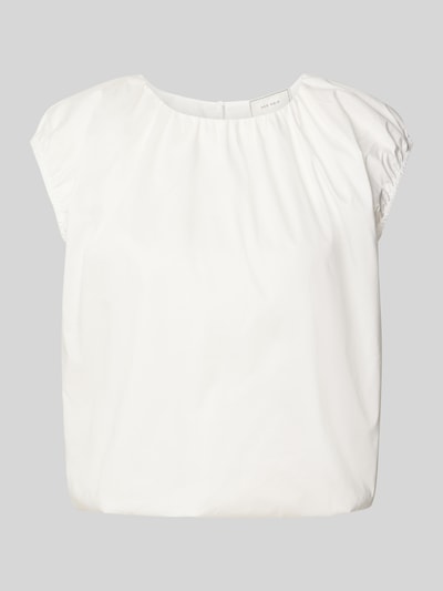 Neo Noir Top bluzkowy o kroju relaxed fit z okrągłym dekoltem model ‘Ivania’ Biały 2