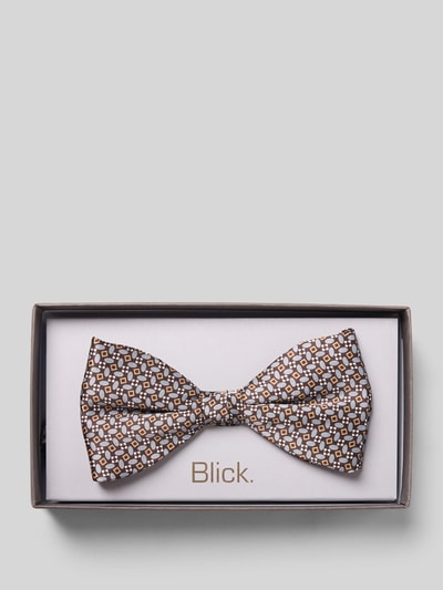 Blick Strik van zijde in all-over look, model 'Jeremy' Marineblauw - 1