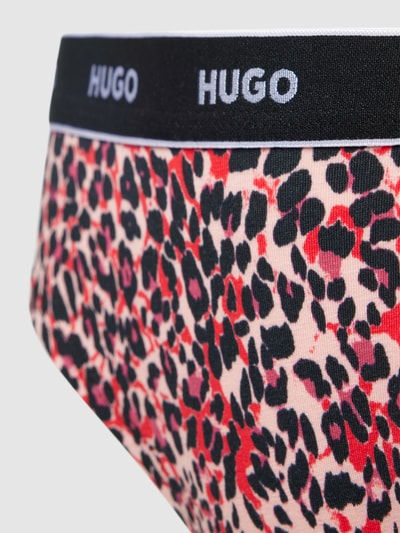 HUGO String mit elastischem Logo-Bund Modell 'Carousel' Pink 2