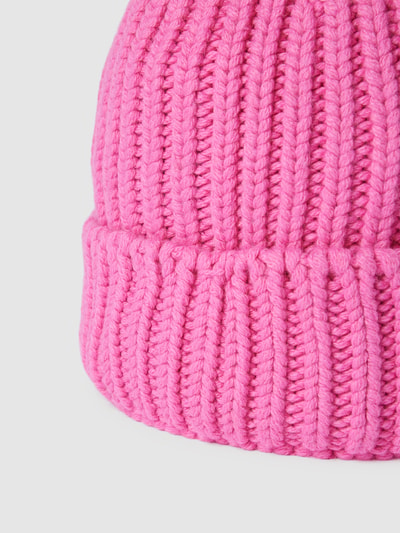 Unio Beanie mit groben Strickmuster Modell 'Stina' Rosa 2