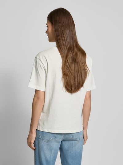 Jake*s Casual T-Shirt mit Peanuts®-Print Offwhite Melange 5