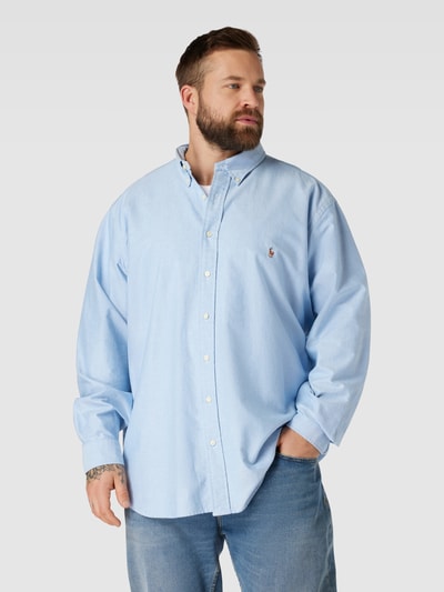 Polo Ralph Lauren Big & Tall Koszula casualowa PLUS SIZE o kroju relaxed fit z kołnierzykiem typu button down Jasnoniebieski 4