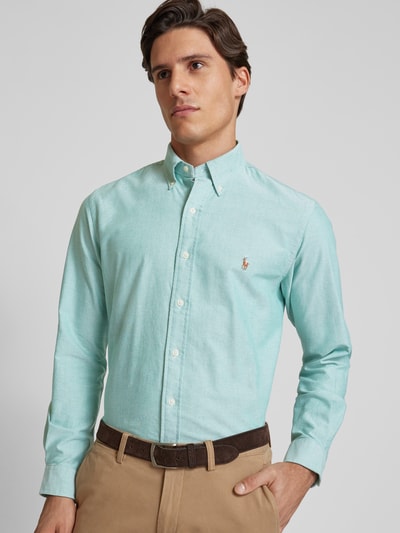 Polo Ralph Lauren Slim fit vrijetijdsoverhemd met button-downkraag Lichtgroen - 3