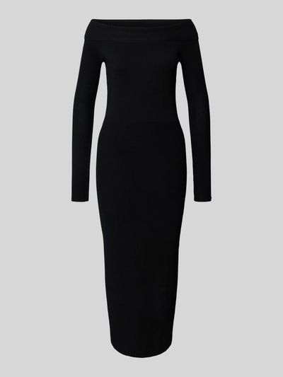 ARMANI EXCHANGE Gebreide jurk van viscosemix met carmenhals Zwart - 2