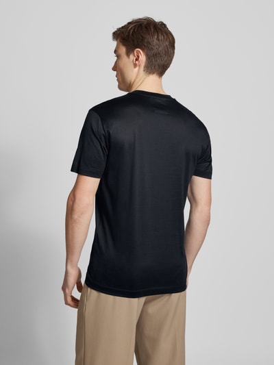 Emporio Armani T-Shirt aus Lyocell-Mix Marine 5