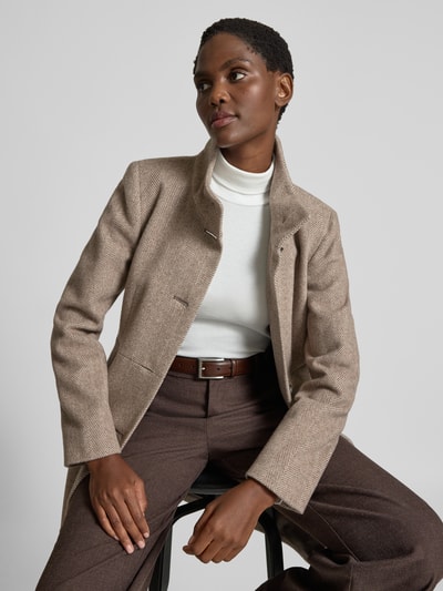 Fuchs Schmitt Mantel mit Knopfleiste Taupe 3