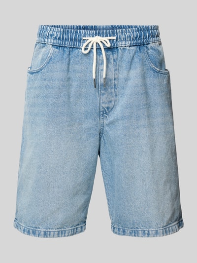 REVIEW Relaxed Fit Jeans Shorts mit elastischem Bund - Jorts Blau 2